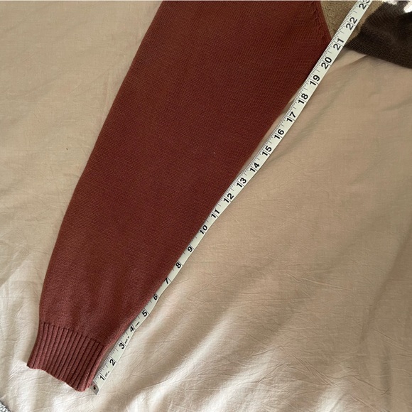 Vintage Oscar de la Renta Multicolored Checkered Pullover Crewneck Sweater - Picture 8 of 9